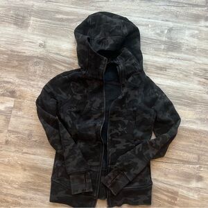 lululemon athletica Black Camo Scuba Full Zip